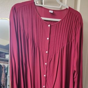Red/maroon top